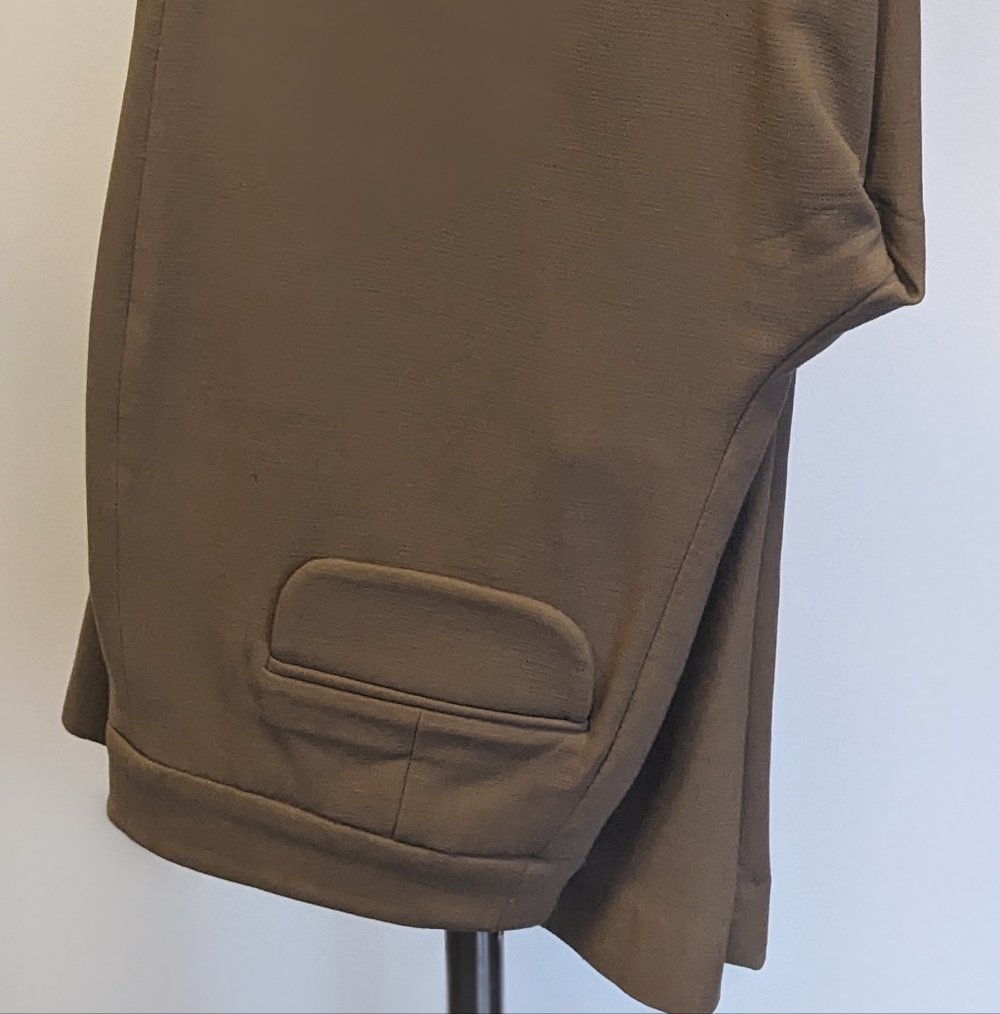 Rejina Pyo Tan High Waisted Wool Pants With Stretch